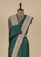 Green Silk Banarasi Saree