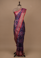 Purple Silk Patola Saree