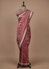 Pink Silk Banarasi Saree