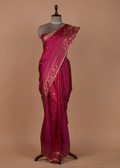 Pink Silk Kanjeevaram Saree