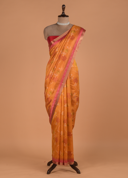 Yellow Art Tussar Patola Saree