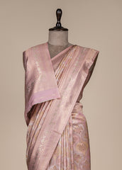 Pink Tissue Silk Banarasi Saree