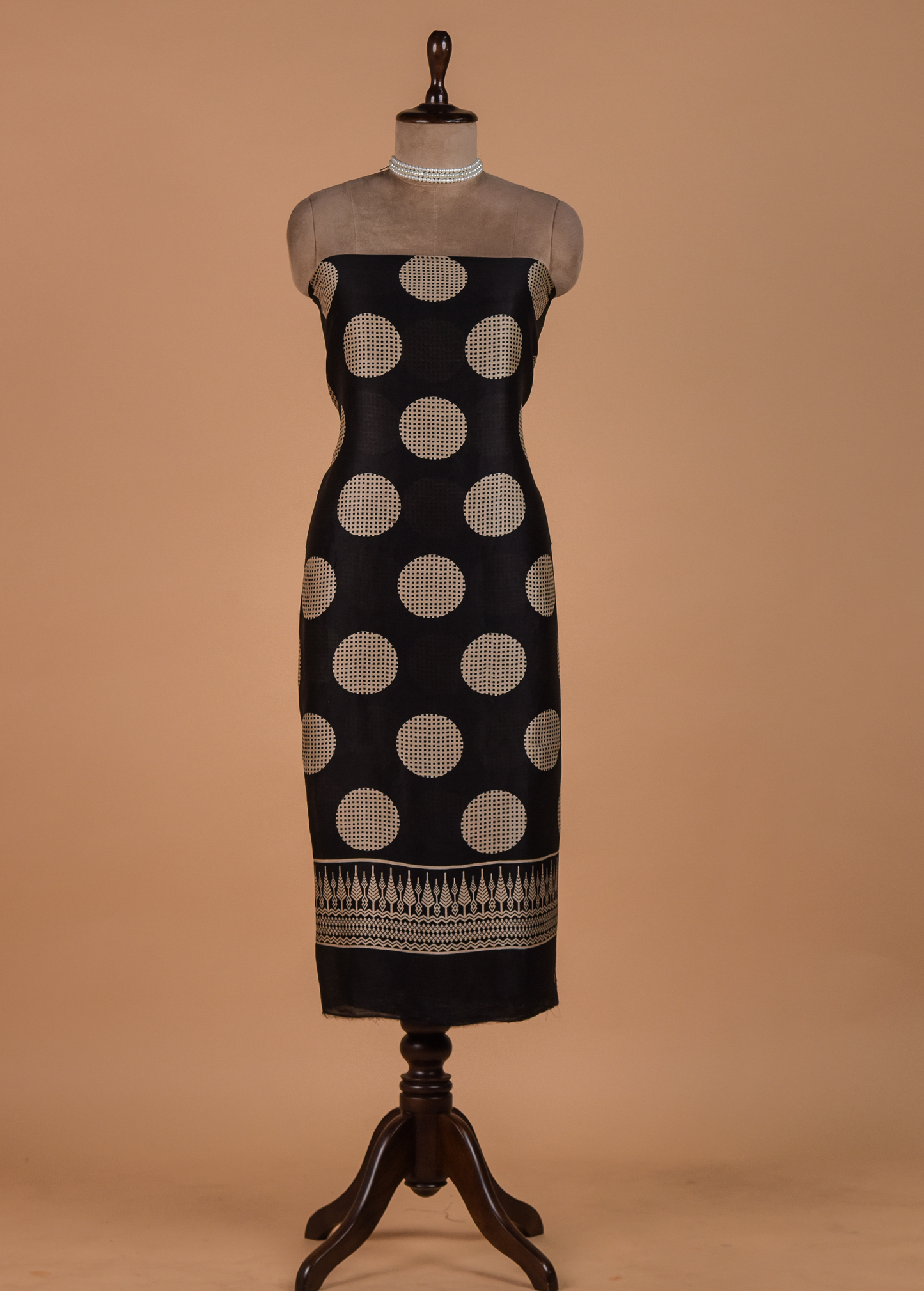 Black Cotton Dress Material
