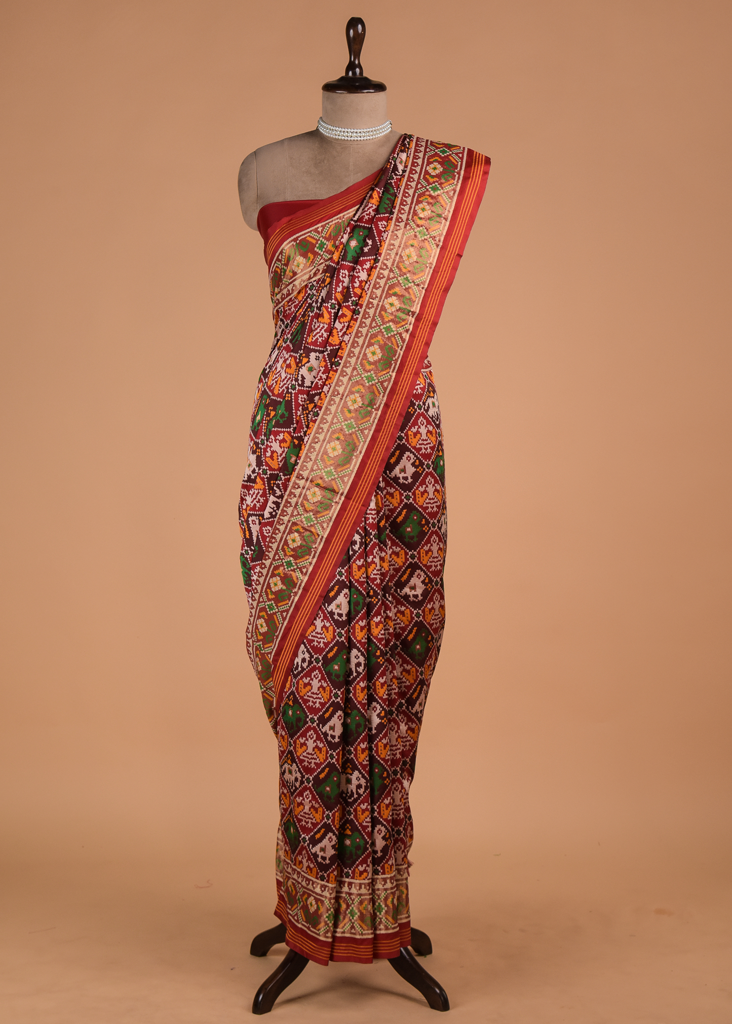 Multicoloured Art Silk Patola Saree