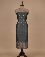 Black Cotton Silk Dress Material