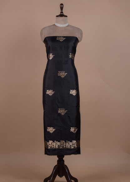 Black Silk Dress Material