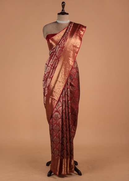 Red Silk Kanjeevaram Saree