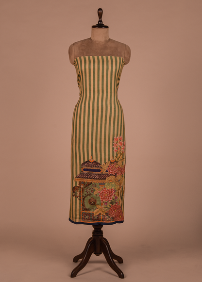 Multicoloured Mulmul Cotton Dress Material