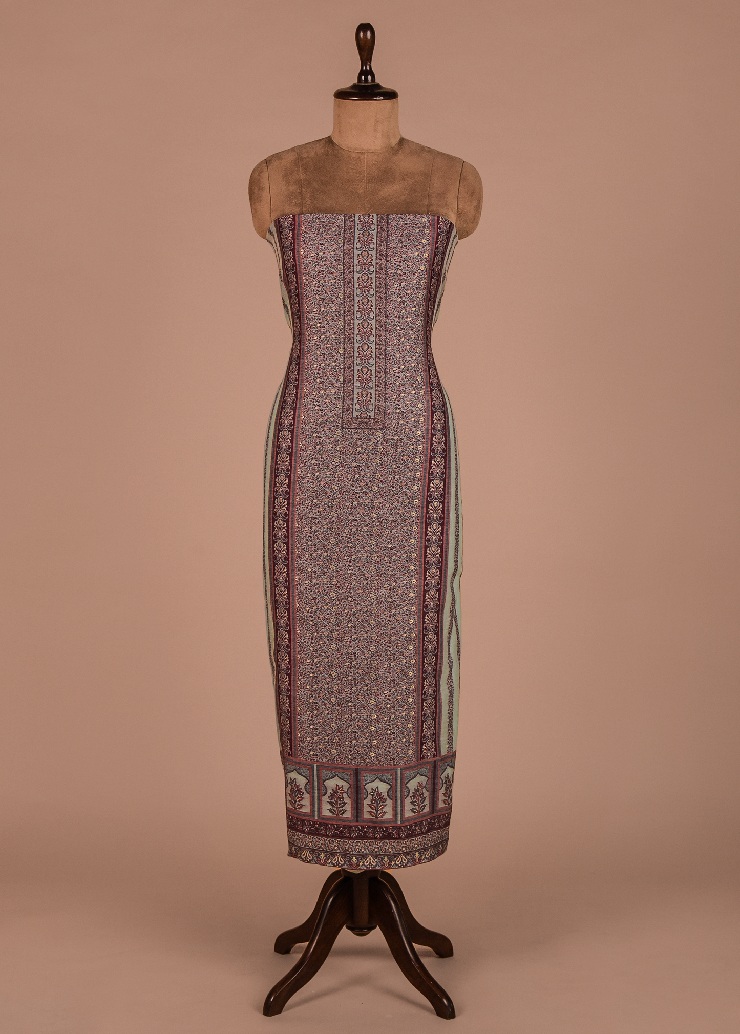 Multicoloured Mulmul Cotton Dress Material