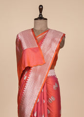 Red Art Silk Banarasi Saree