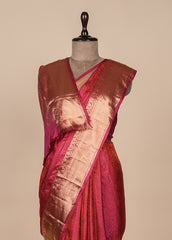 Pink Silk Kanjeevaram Saree