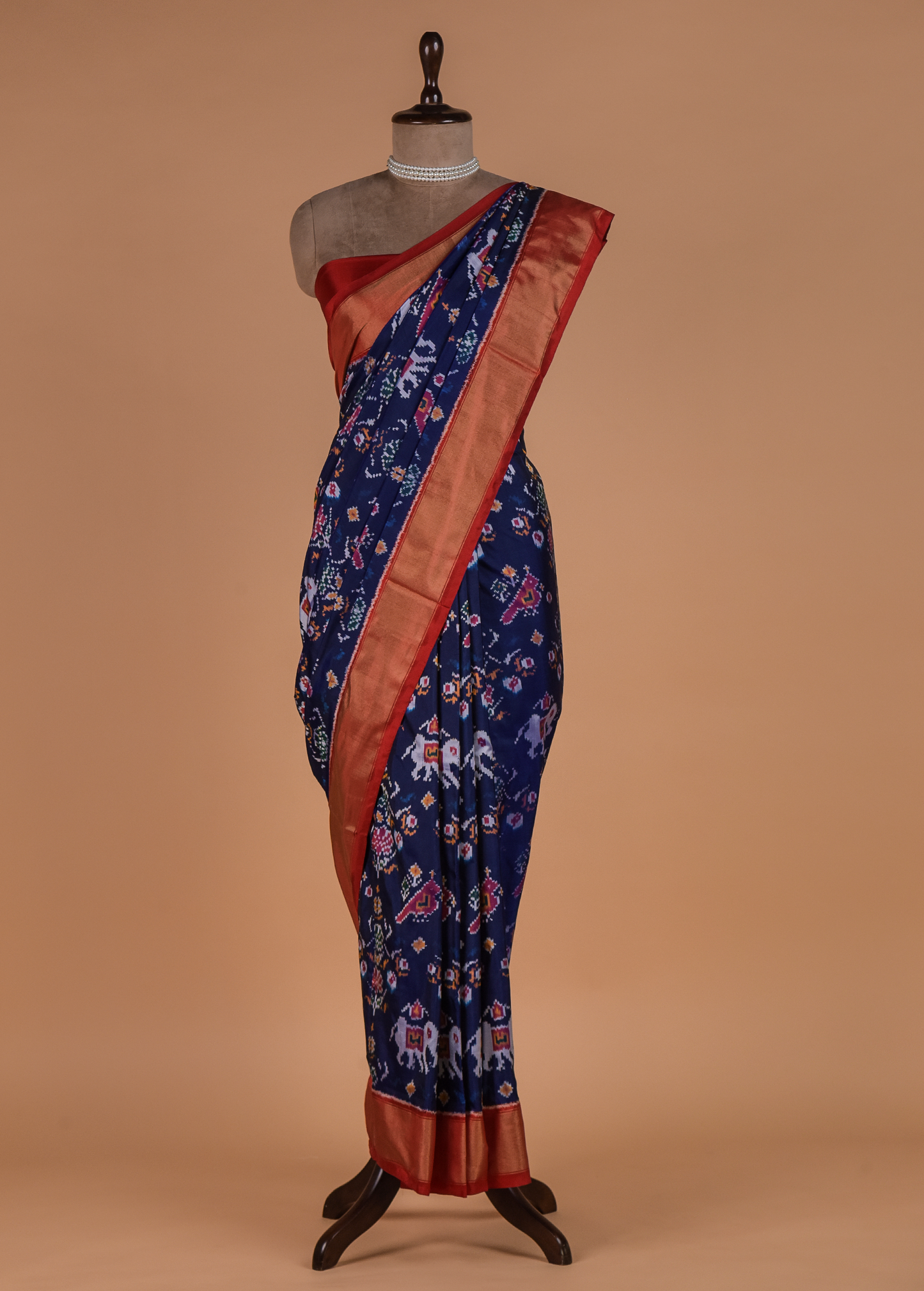 Blue Silk Patola Saree