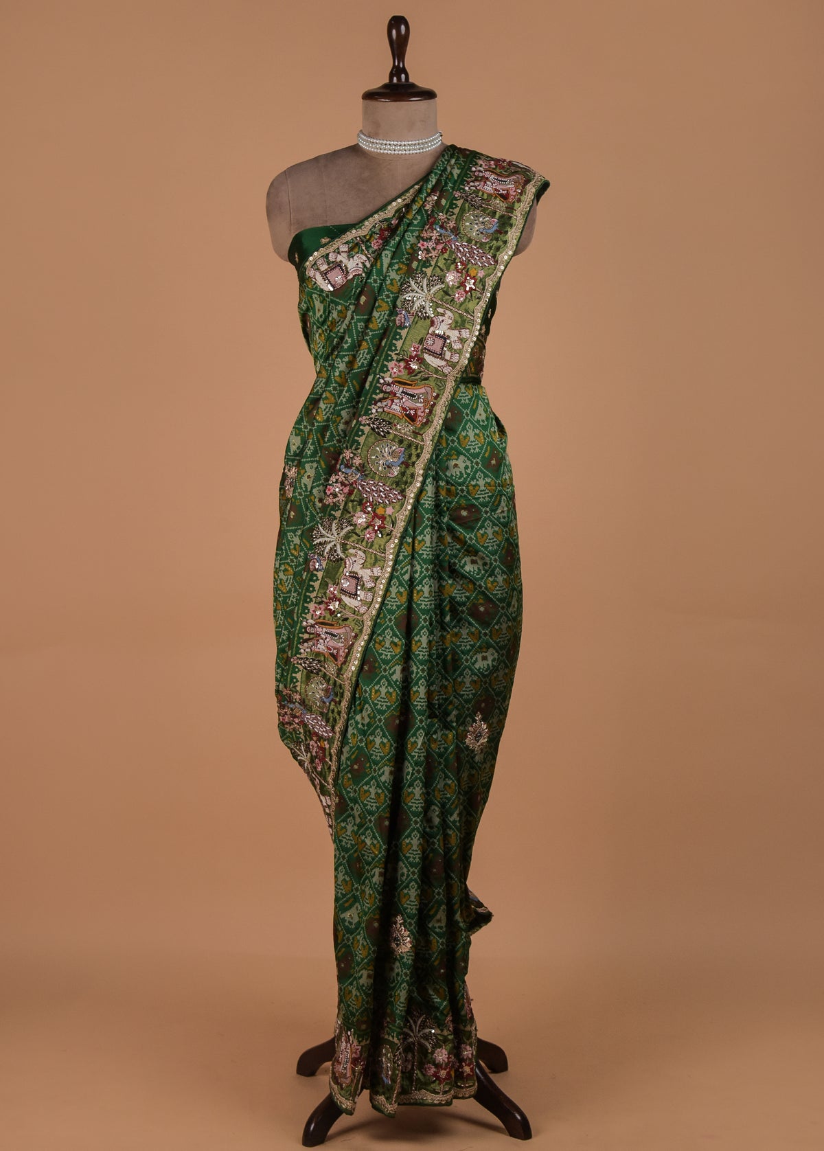 Green Silk Patola Saree