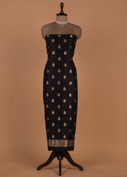 Black Silk Dress Material