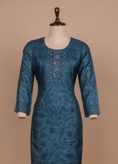 Blue Tussar Straight Set