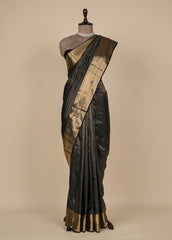 Black Silk Kanjeevaram Saree