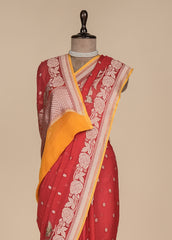 Red Georgette Banarasi Saree