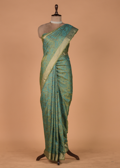 Green Art Silk Kanjeevaram Saree