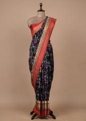 Blue Silk Patola Saree