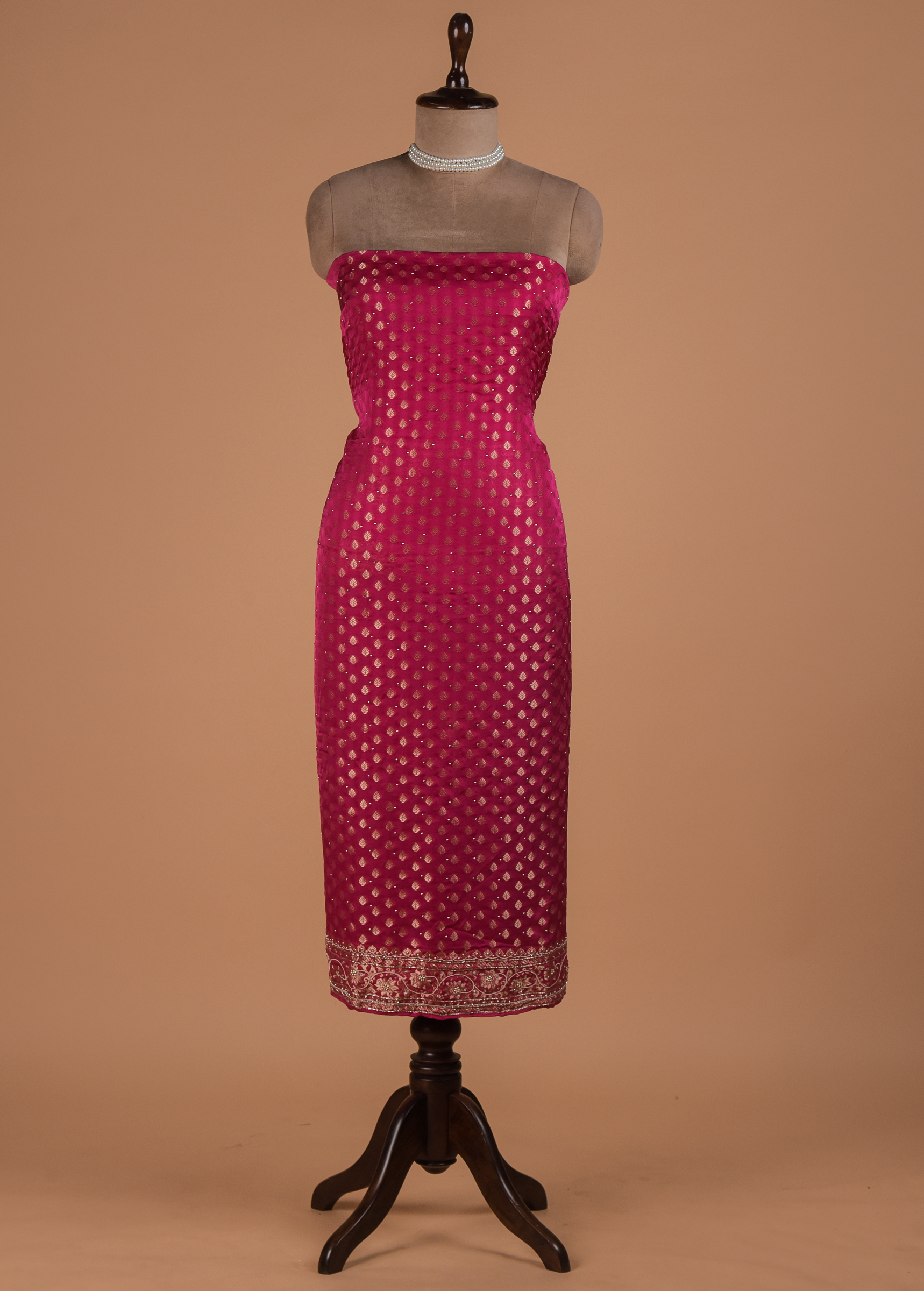 Pink Silk Dress Material | Greenways