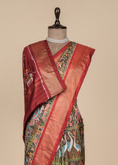 MULTICOLOURED SILK PATOLA SAREE