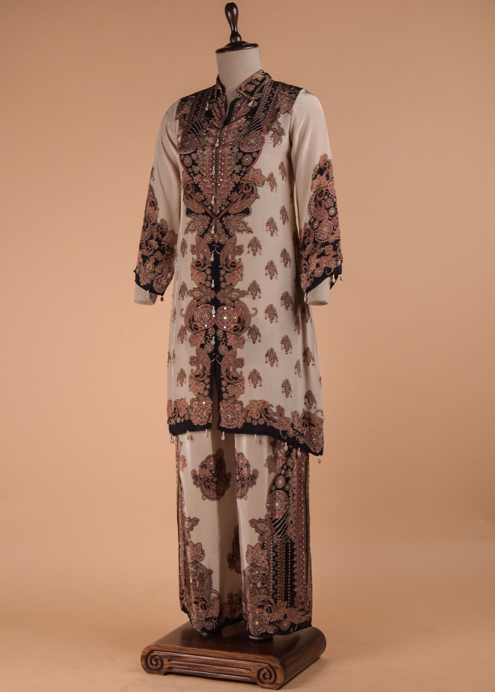 Multicoloured Crepe Coord Set