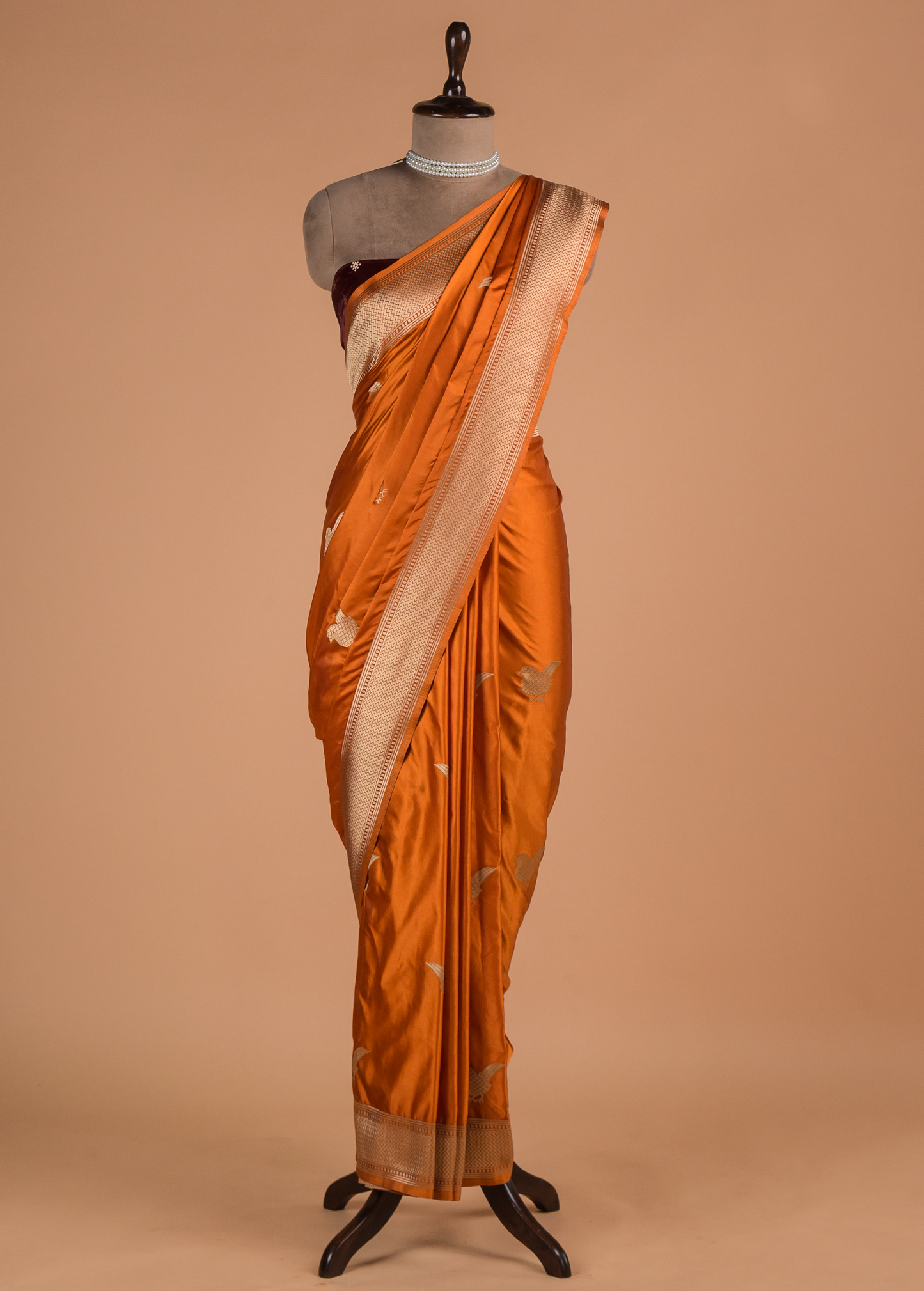 Yellow Art Silk Banarasi Saree