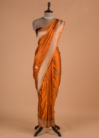 Yellow Art Silk Banarasi Saree