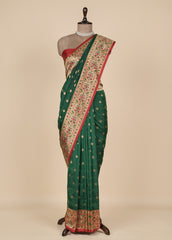 Green Art Silk Banarasi Saree