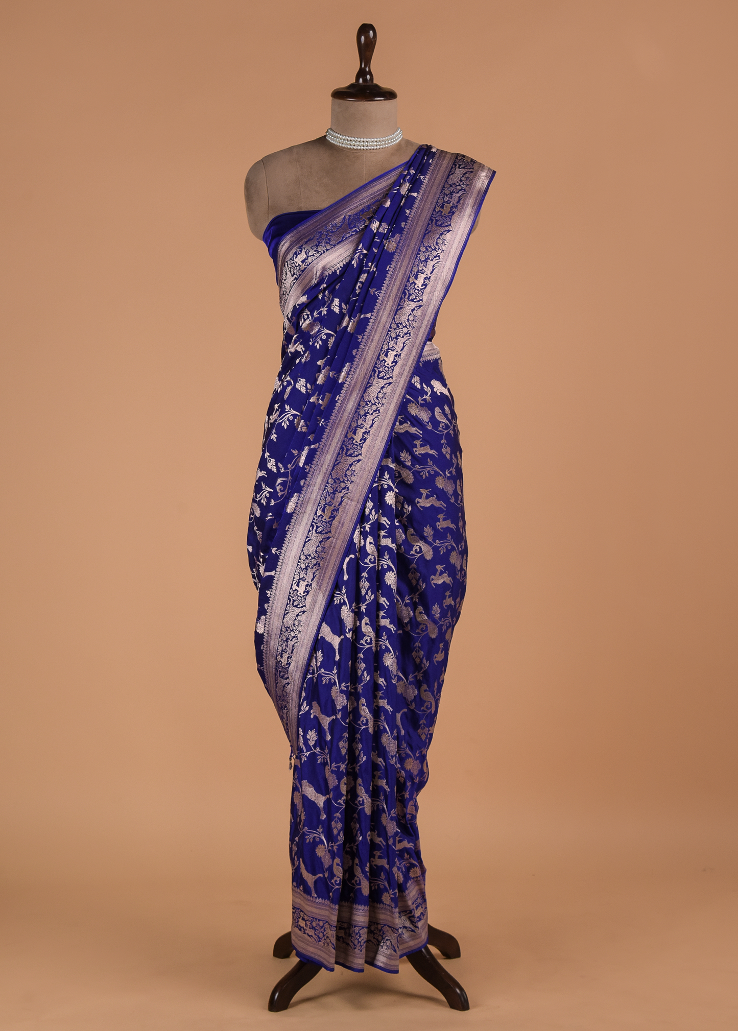 Purple Art Silk Banarasi Saree