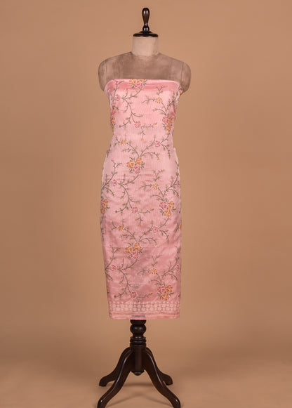 Pink Kota Cotton Dress Material