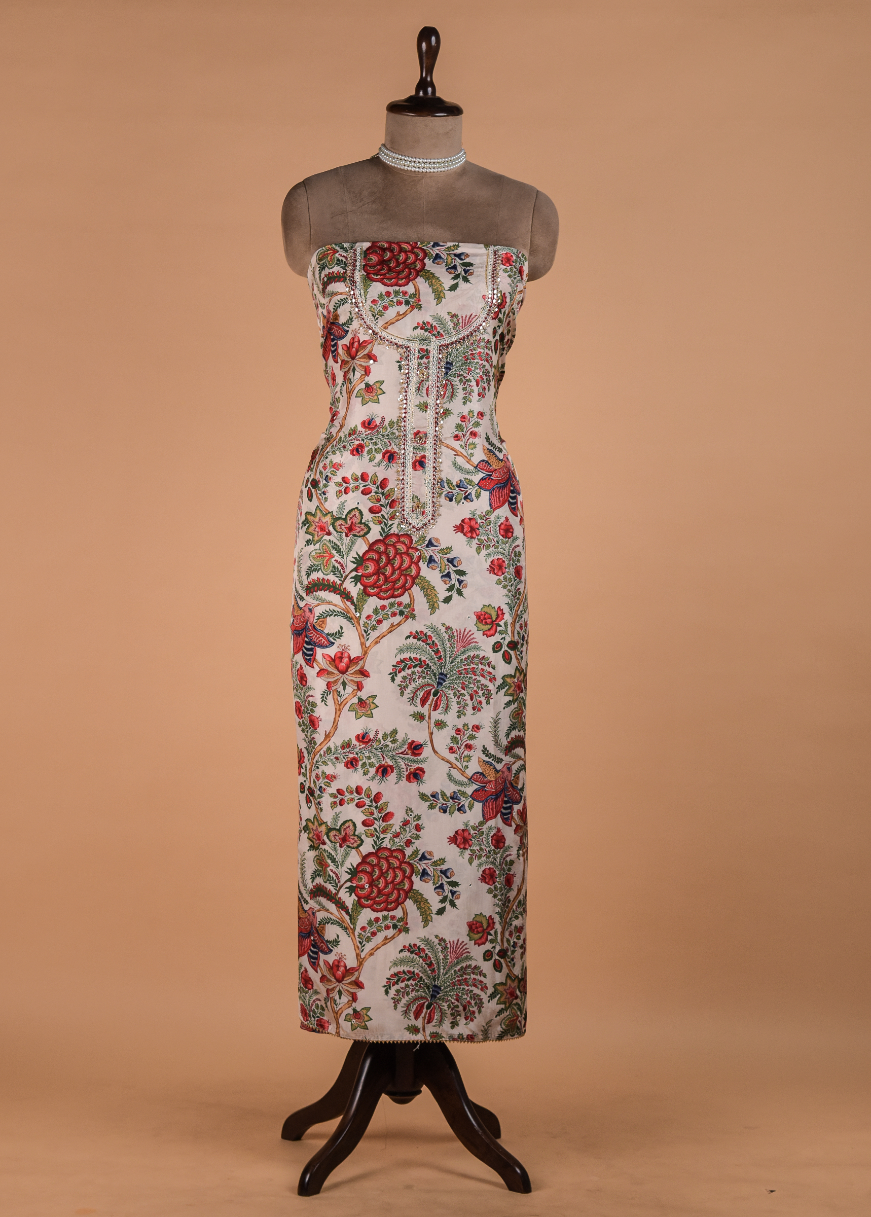 Multicolour Cotton Dress Material - Image 3 | Greenways Delhi
