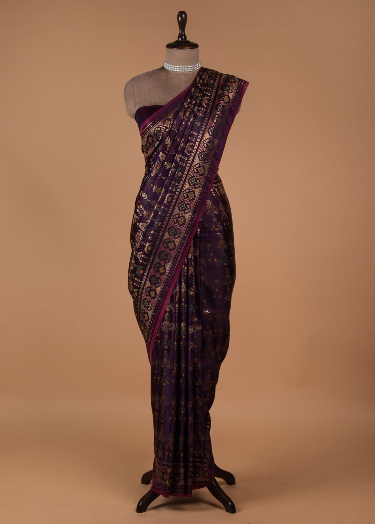 Purple Silk Patola Saree