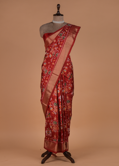 Red Silk Patola Saree