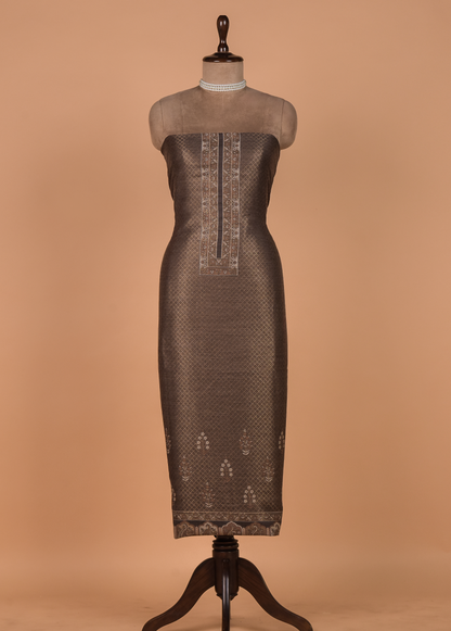 Grey Pashmina Dress Material