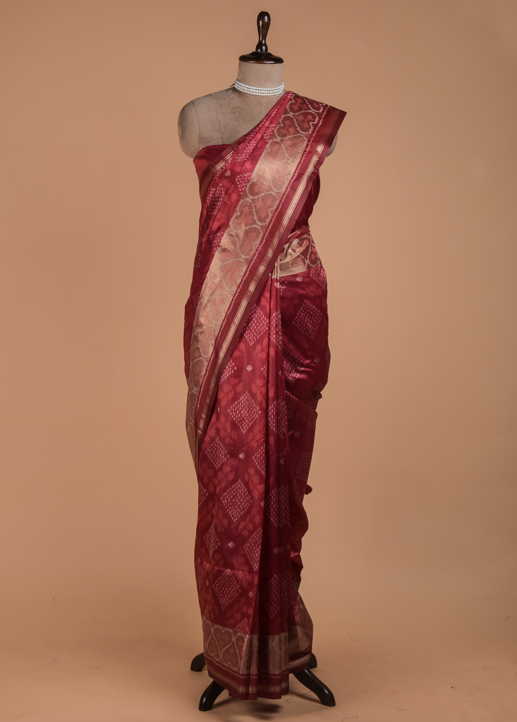 Red Art Silk Patola Saree