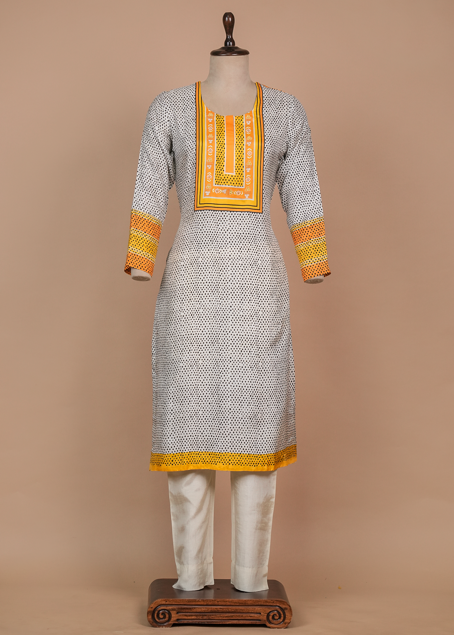 Multicoloured Cotton Silk Straight Set