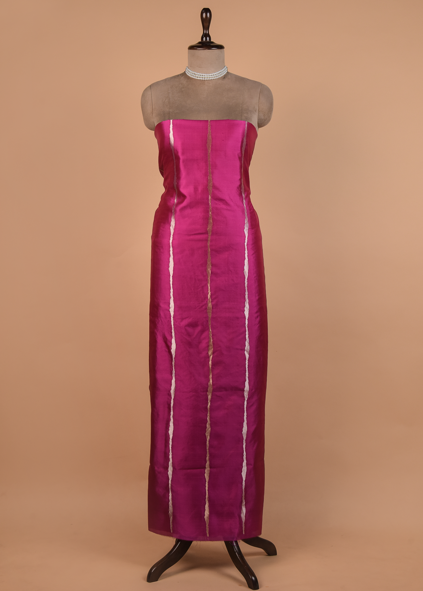 Pink Silk Dress Material