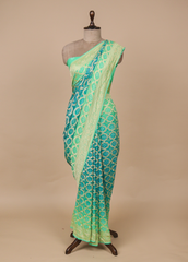 Multicoloured Georgette Bandhani Saree