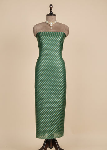 Green Cotton Silk Dress Material