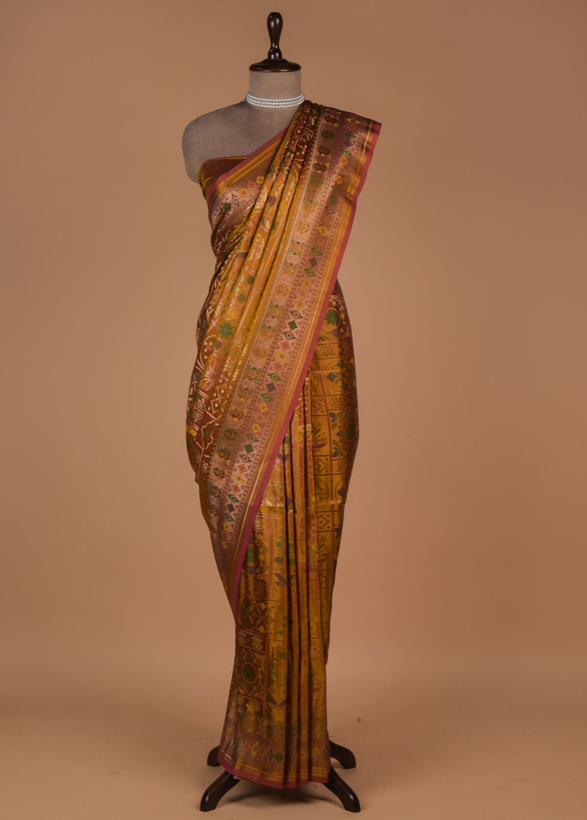 Yellow Silk Patola Saree