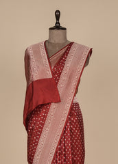 Red Silk Banarasi Saree