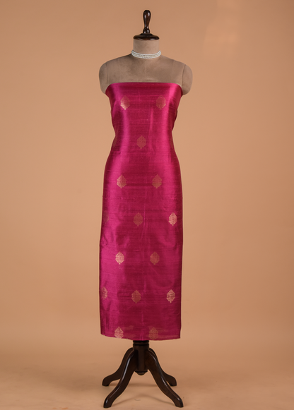 Pink Silk Dress Material