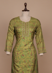 Green Tussar Straight Set