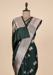 Green Art Silk Banarasi Saree