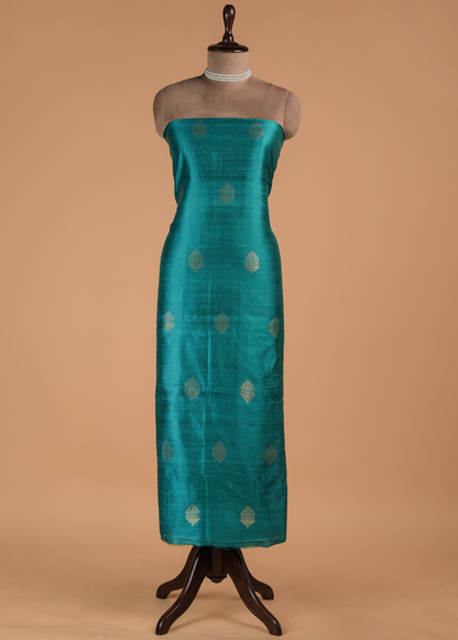 Green Silk Dress Material