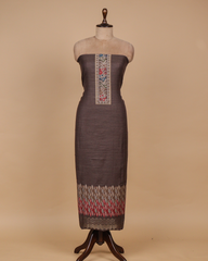 Brown Pashmina Dress Material