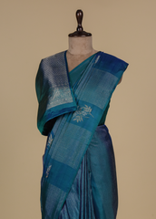 Blue Silk Kanjeevaram Saree