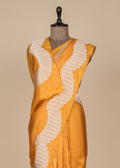 Yellow Silk Banarasi Saree