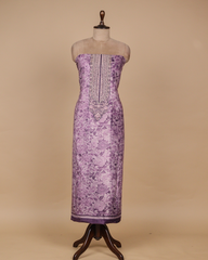 Purple Velvet Dress Material